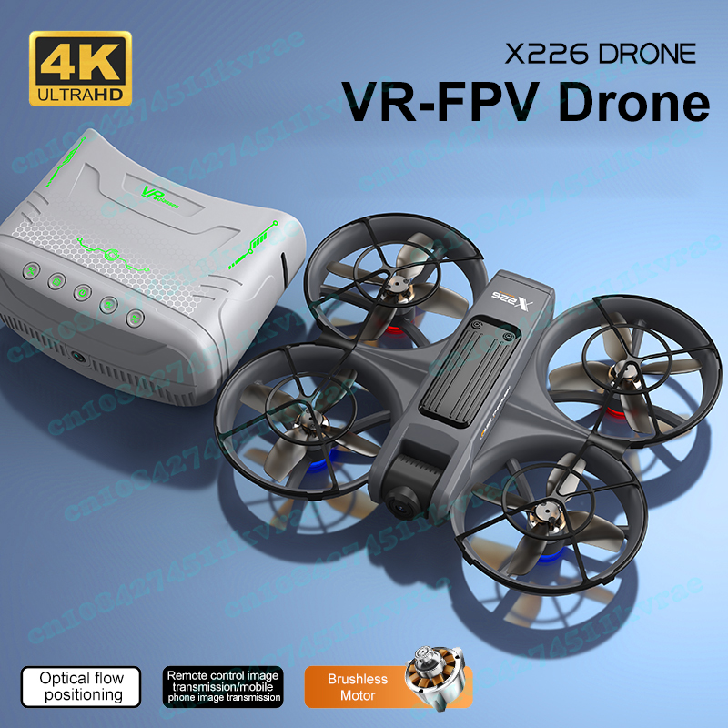 Fpv Brushless Rc Drone 4K - X226 VR طائرة بدون طيار FPV
