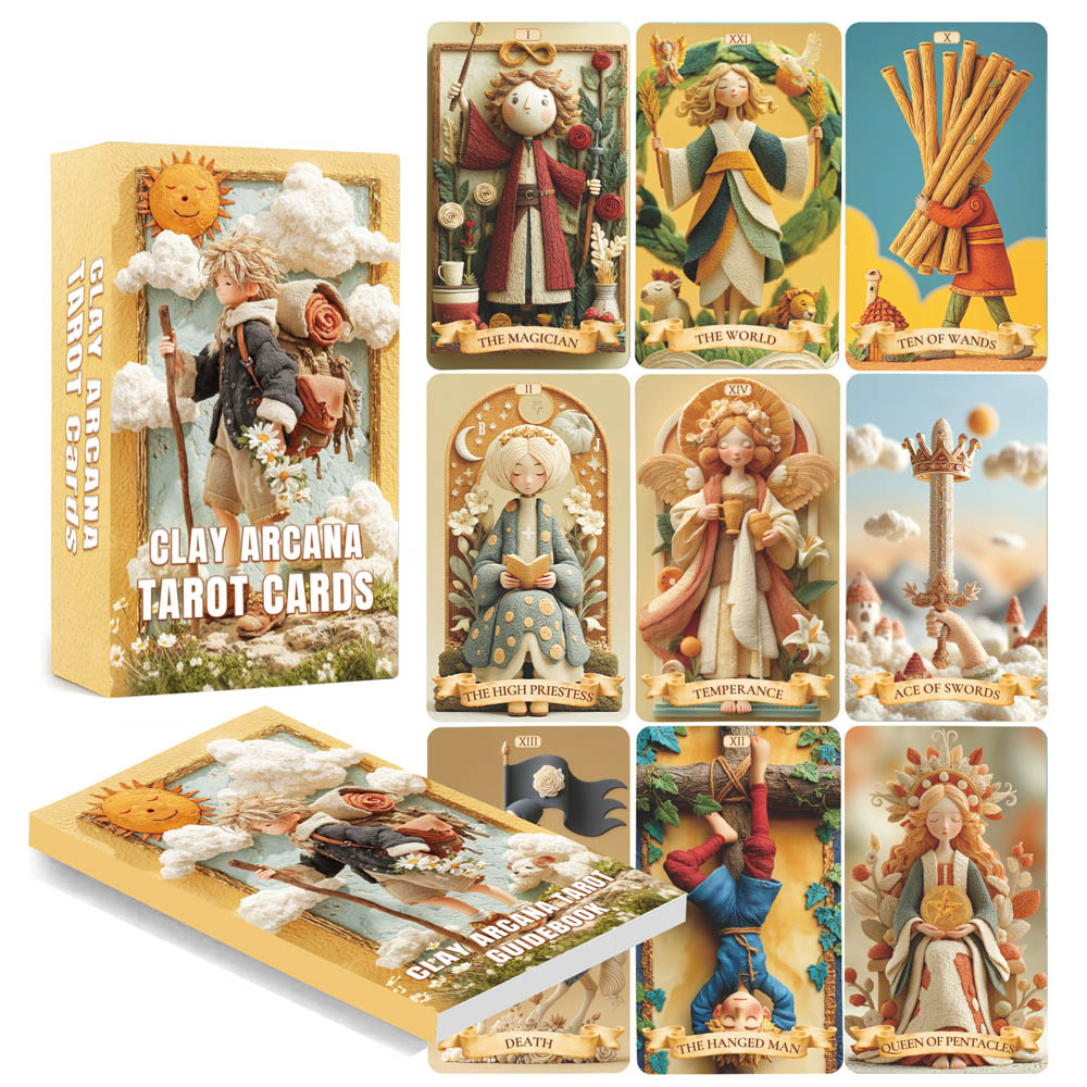 Tarot Cards Deck With Guidebook - مجموعة بطاقات التارو 78، لعبة بطاقات