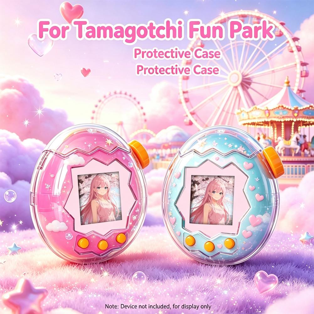 Tamagotchi Electronic Pet Virtual - غطاء حماية شفاف من البولي كربونات
