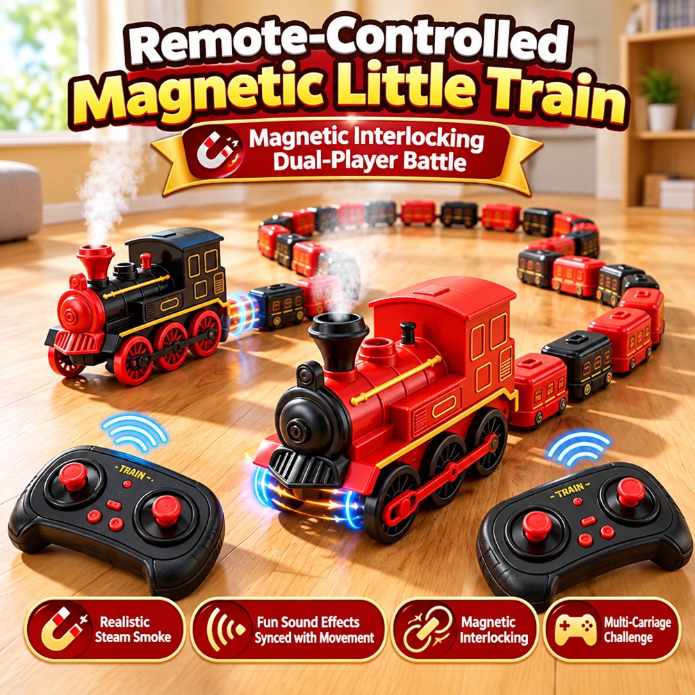 Remote Control Toys - لعبة قطار صغير مغناطيسي يتحكم فيه