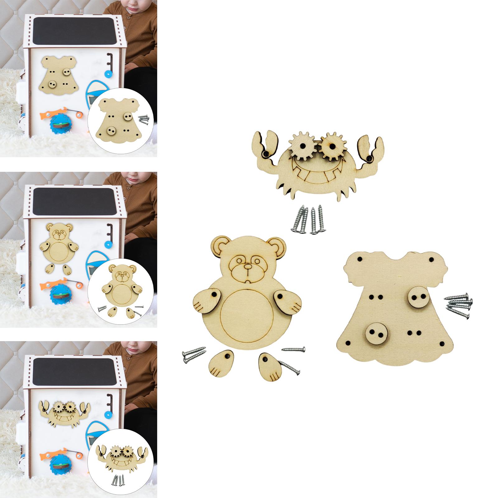 Montessori Wooden Busy Board Toddler - مجموعة أدوات 