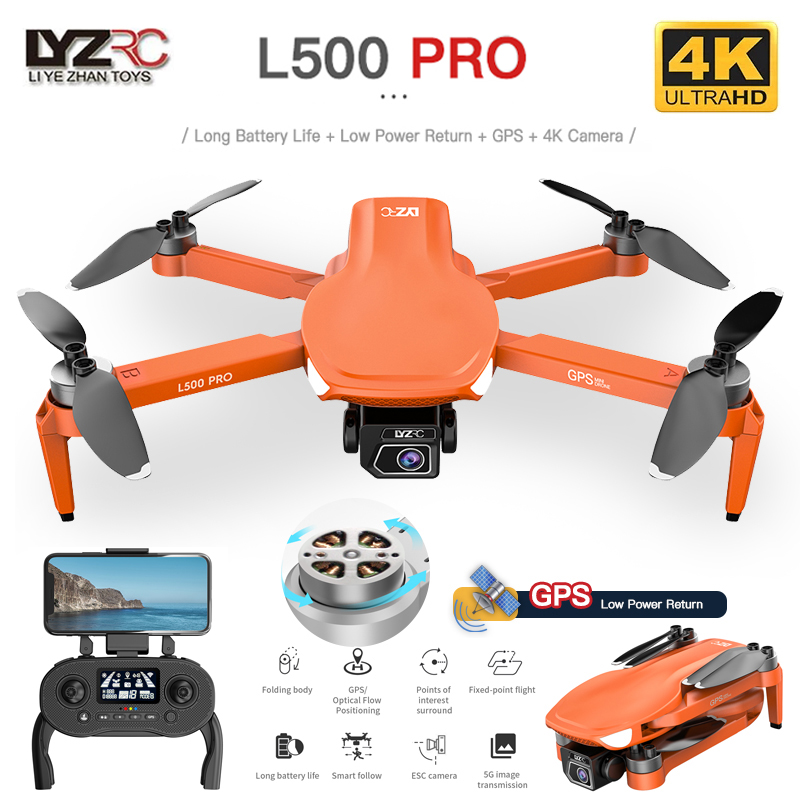 L500 PRO GPS Drone 4K Profesio - مراجعة Fpv Brushless Rc Drone 4K وسعره