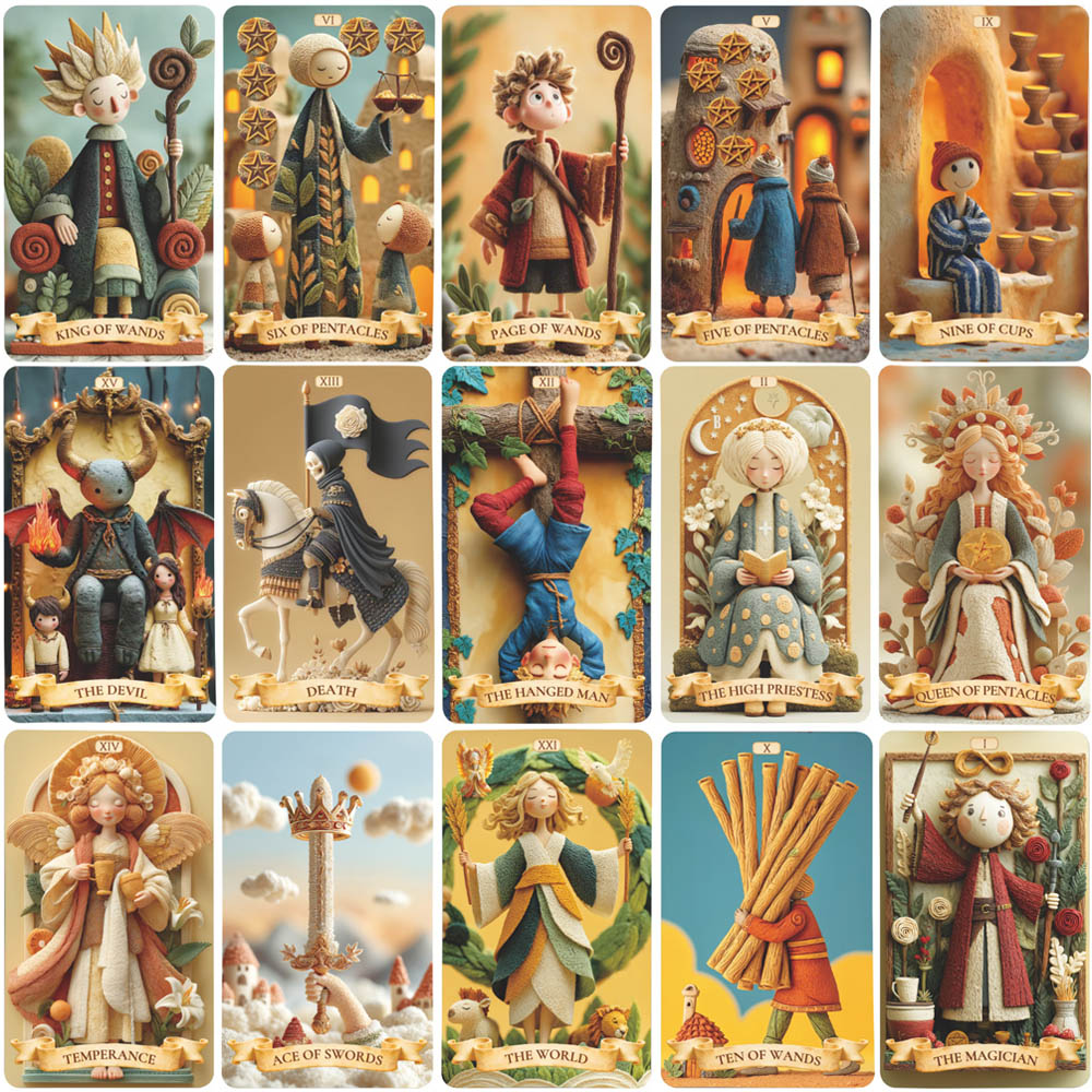 مجموعة بطاقات التارو 78، لعبة  - مراجعة Tarot Cards Deck With Guidebook وسعره
