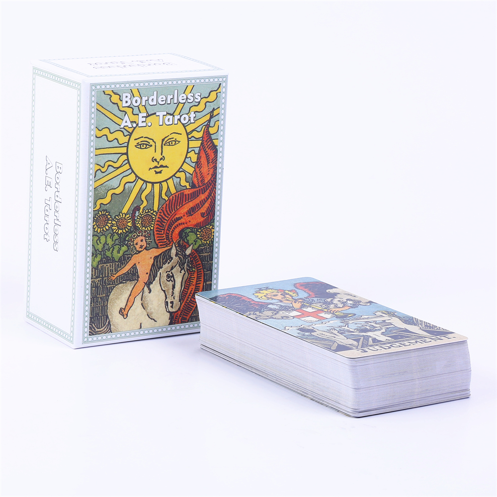 بدون حدود A E. 12 × 7 بطاقات ا - مراجعة Tarot Cards Deck With Guidebook وسعره