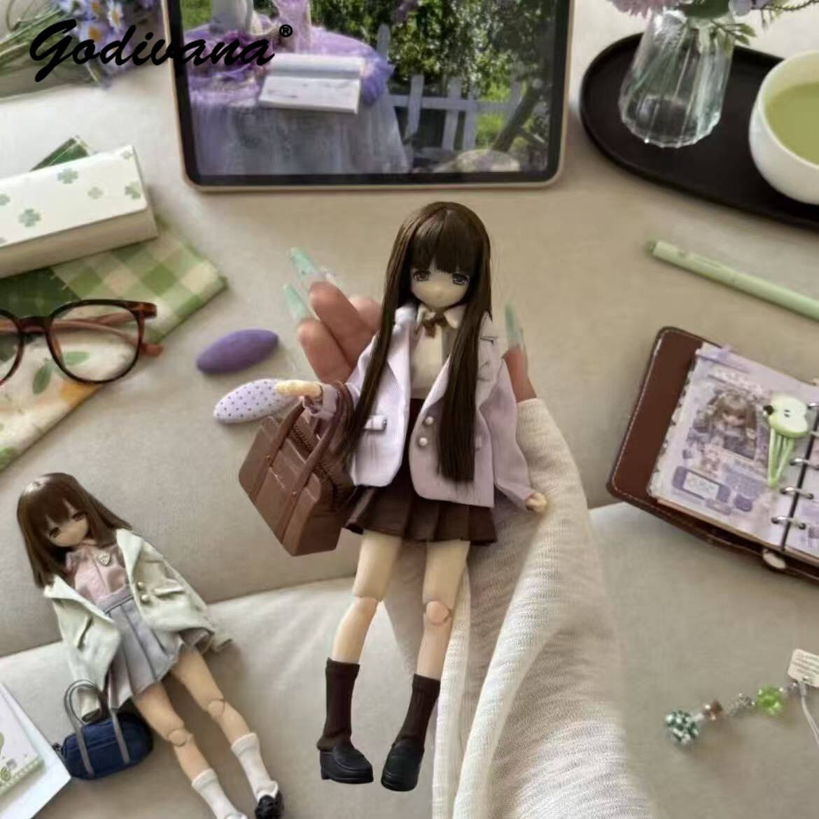 ملابس دمى Blythe/OB22/24/azone - مراجعة Bjd Doll 1 6 Full Set With Clothes وسعره