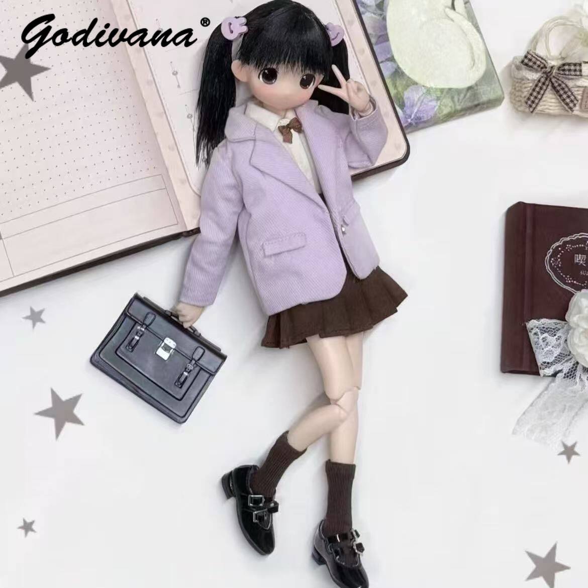 ملابس دمى Blythe/OB22/24/azone - مراجعة Bjd Doll 1 6 Full Set With Clothes وسعره